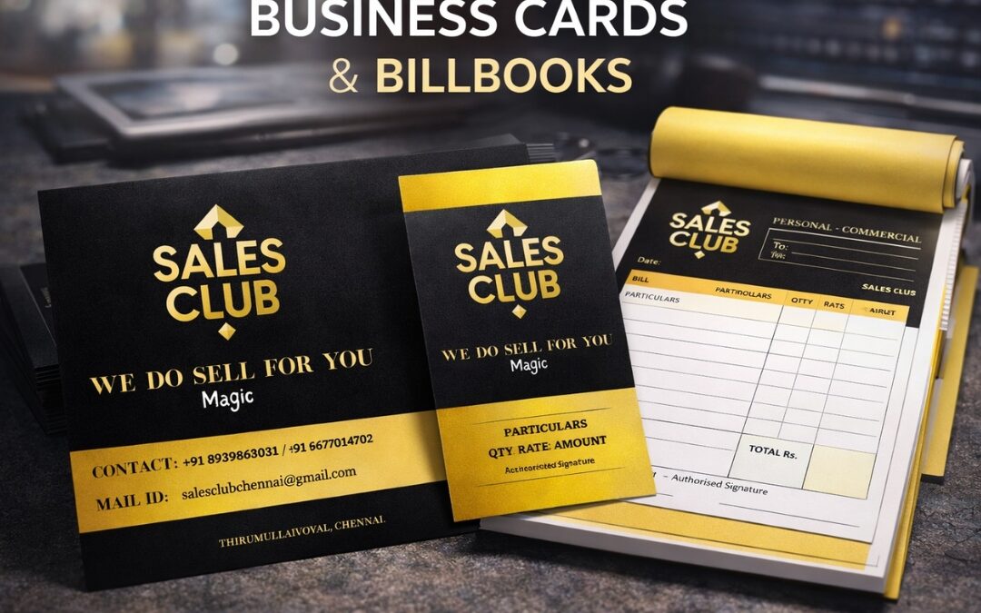 GST Bill Book Printing in Chennai – Custom Size Available & Affordable Pricing